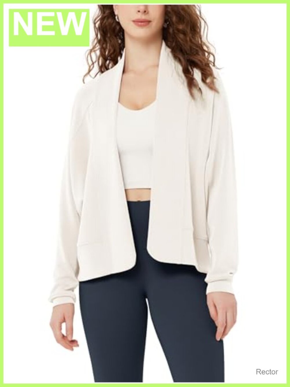 Modal Soft Open Front Cardigan Long Sleeve Relaxed Layering Sweater